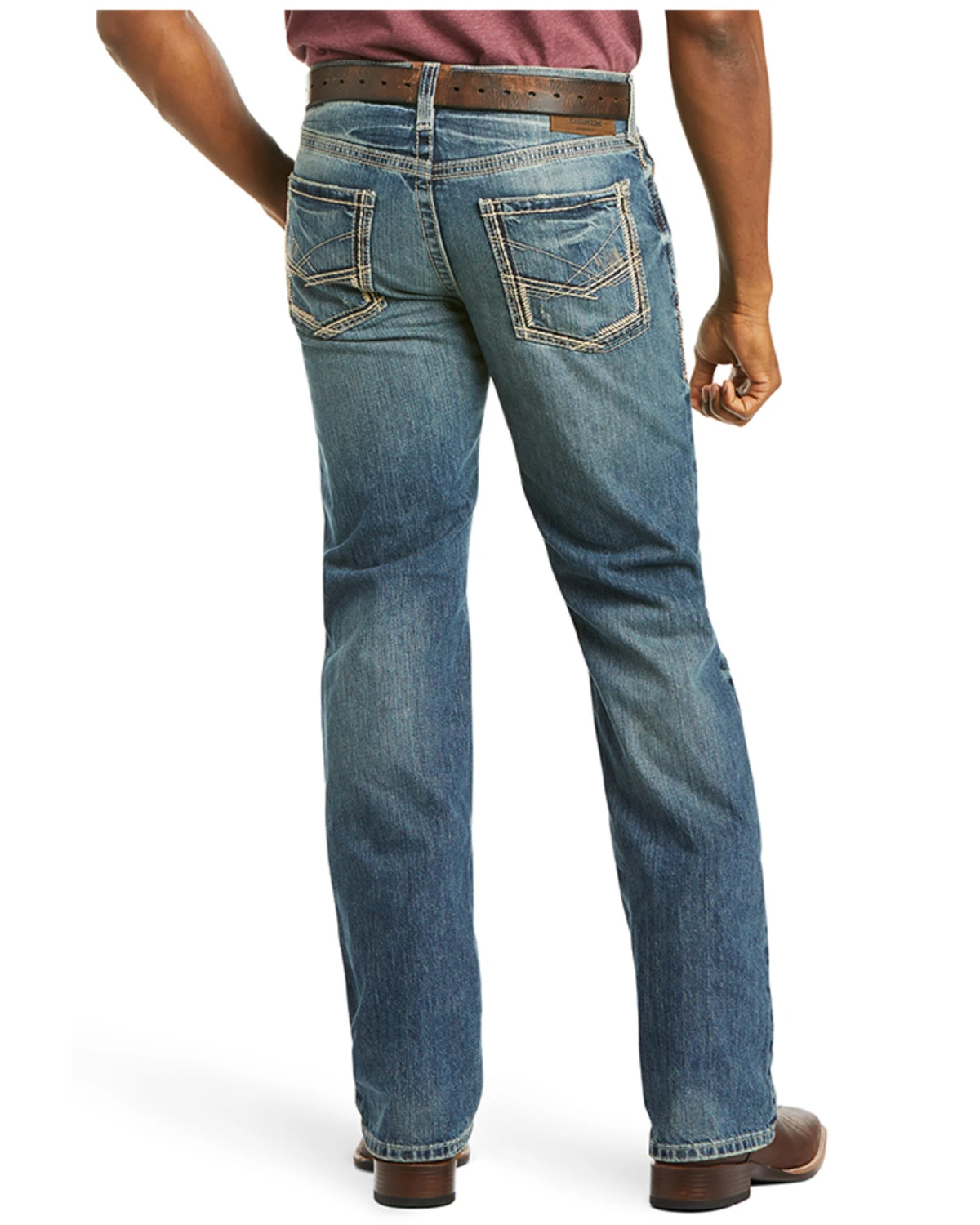 Ariat Men's M5 Ridgeline Medium Wash Slim Straight Jeans - Image 3