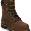 Chippewa Men's Heavy Duty Waterproof & Insulated Aged Bark 8" Work Boots - Steel Toe