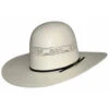 Hat Biz Men's Natural Open Bangora Straw Western Hat