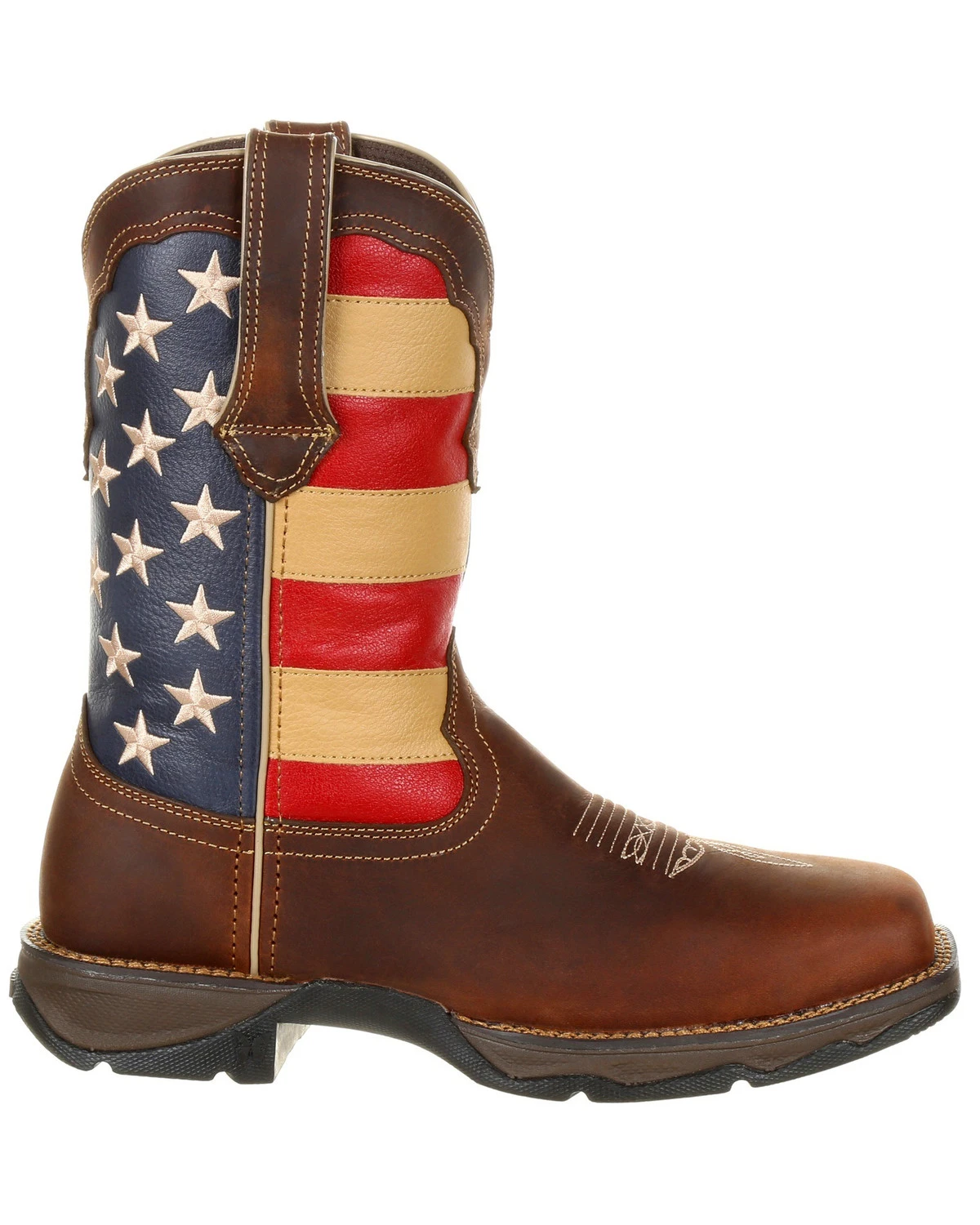 Durango Women's Lady Rebel Patriotic Flag Work Boots - Steel Toe - Image 2
