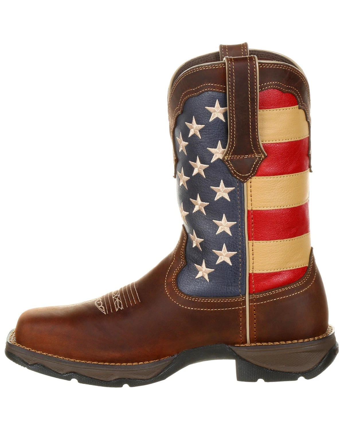 Durango Women's Lady Rebel Patriotic Flag Work Boots - Steel Toe - Image 3