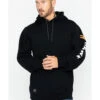 Hawx Men's Logo Sleeve Hooded Work Sweatshirt - Tall