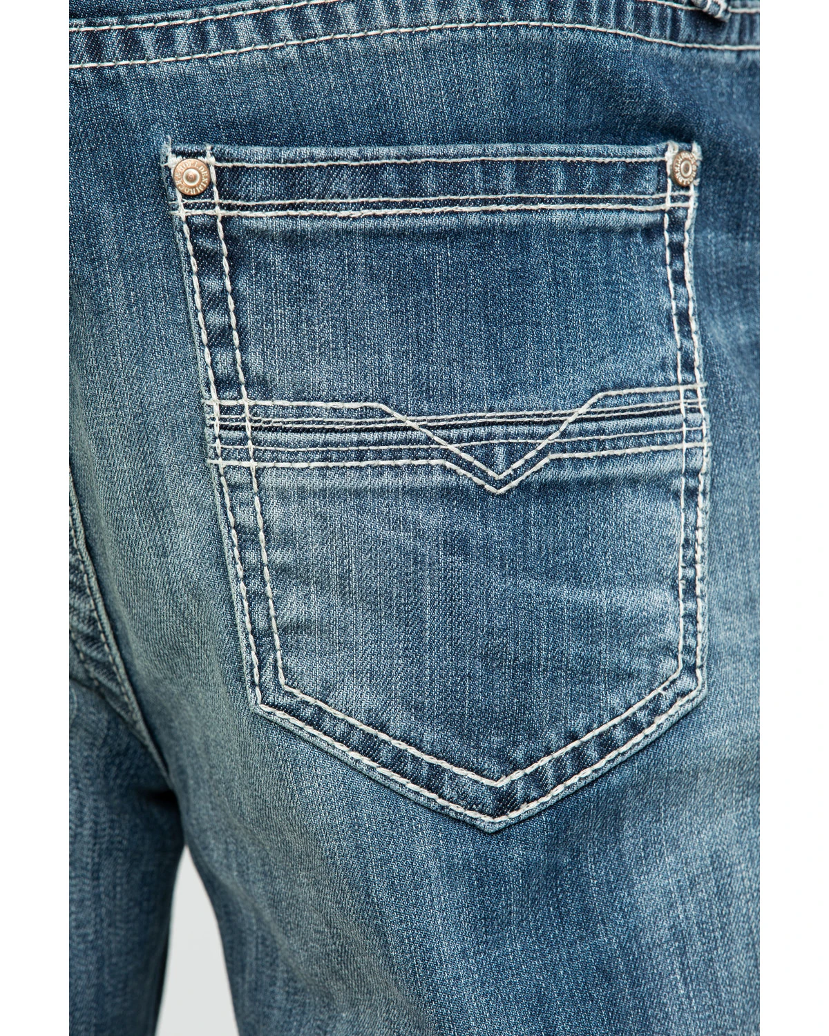 Rock & Roll Denim Men's Reflex Double Barrel Vintage Stretch Relaxed Straight Jeans - Image 5