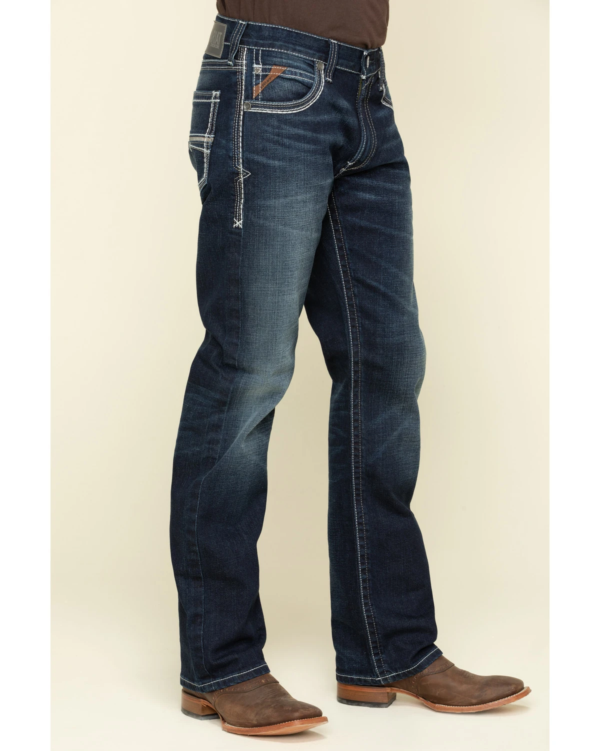 Ariat Men's M5 Nightingale Dark Stretch Stackable Slim Straight Jeans - Image 3