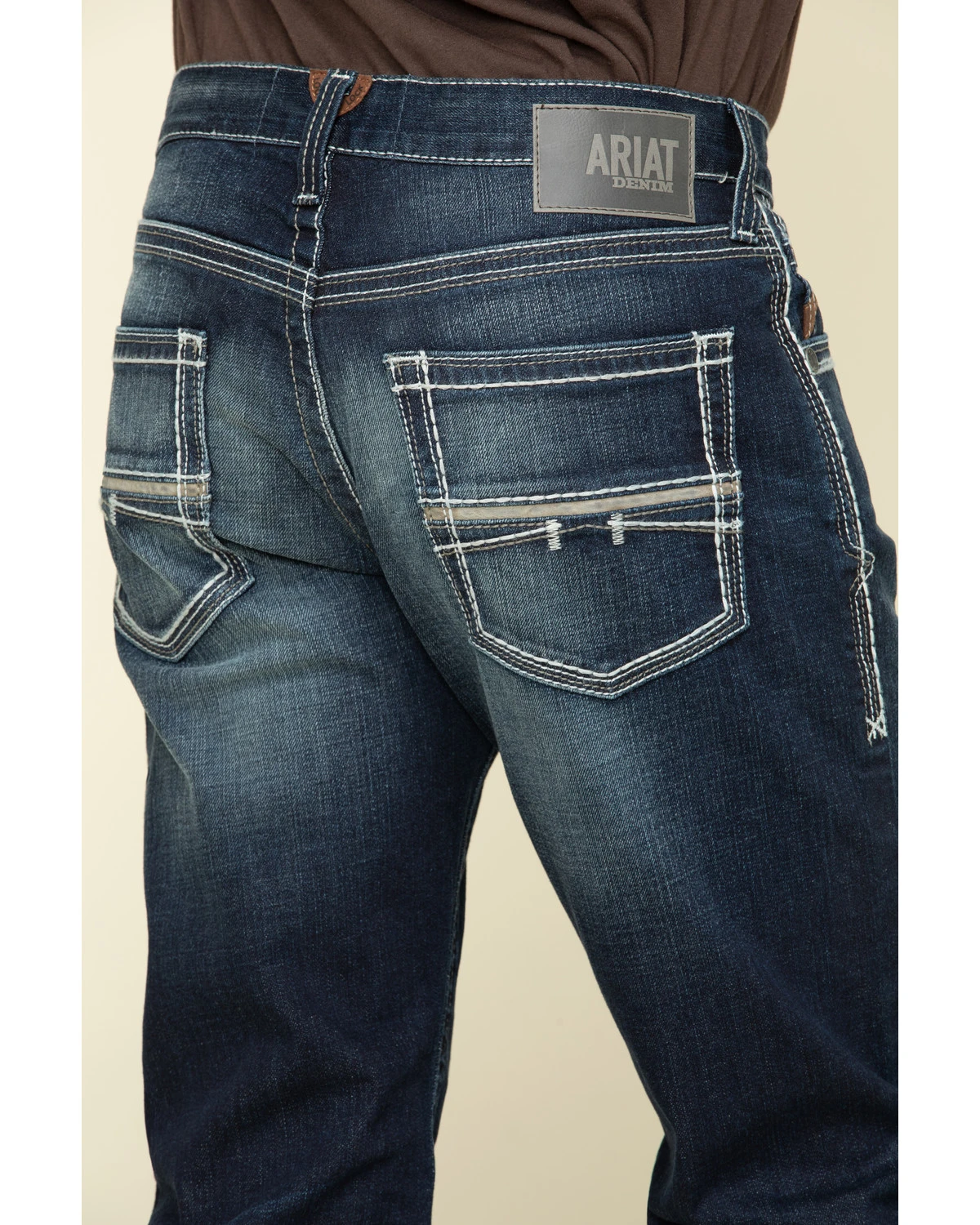 Ariat Men's M5 Nightingale Dark Stretch Stackable Slim Straight Jeans - Image 4