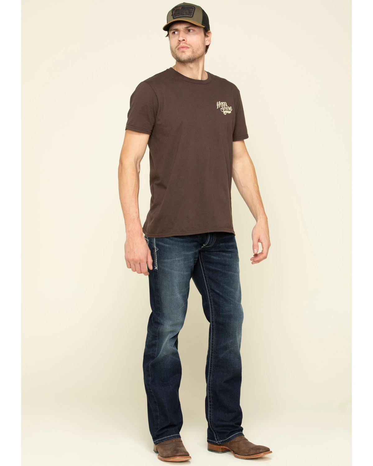 Ariat Men's M5 Nightingale Dark Stretch Stackable Slim Straight Jeans - Image 6