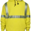 National Safety Apparel Men's FR Vizable Hi-Vis Waffle Weave Hooded Work Sweatshirt - Tall