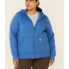 Carhartt Women's Clarksburg Zip-Front Hooded Work Sweatshirt - Plus
