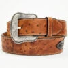 Roper Men's Ostrich Print Western Belt