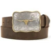 Cody James Men's Scalloped Longhorn Western Belt