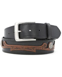 Cody James Men's Western Scrolled Skull Concho Western Belt