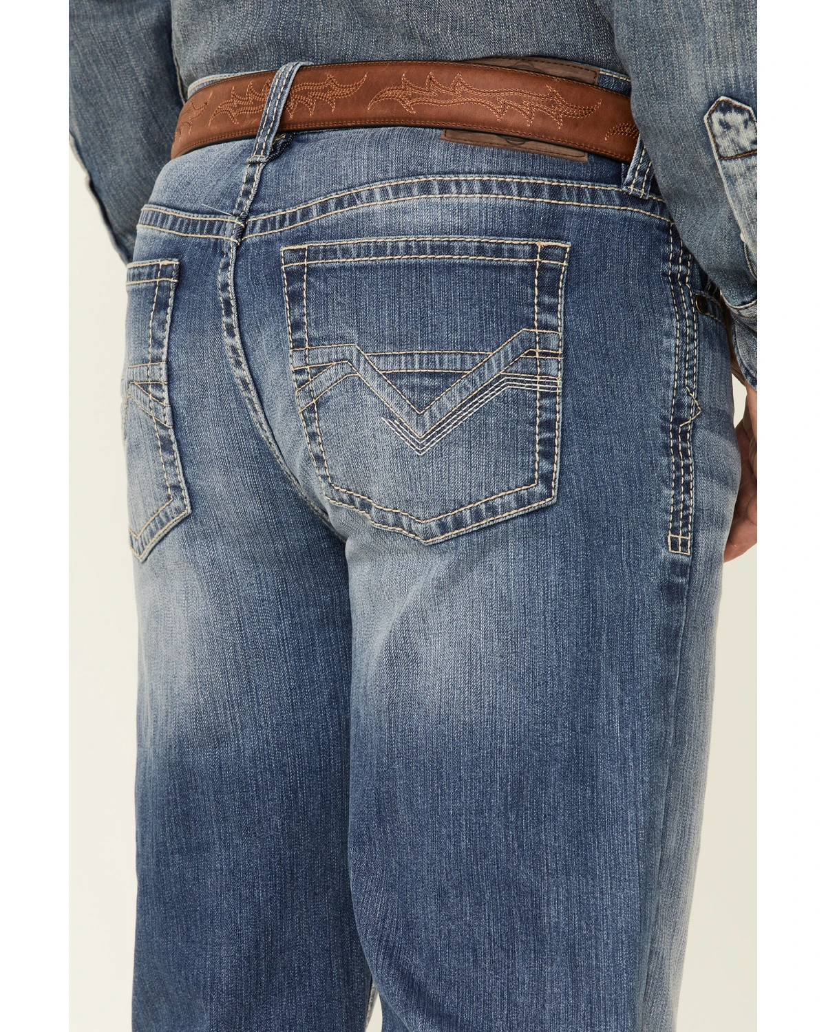 Cody James Men's Finley Light Wash Stackable Stretch Regular Straight Jeans - Image 3