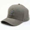 Hawx Men's Gray Embroidered Logo Solid-Back Ball Cap