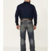 Rock & Roll Denim Men's Vintage Dark Wash Double Barrel Relaxed Straight Jeans