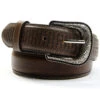 Cody James Men's Basket Weave Embossed Billet Leather Belt