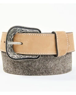 Cody James Men's 2-Tone Hair-On Billet Western Belt