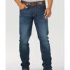 Rock 47 By Wrangler Men's Ruckett Dark Wash Stretch Slim Straight Jeans