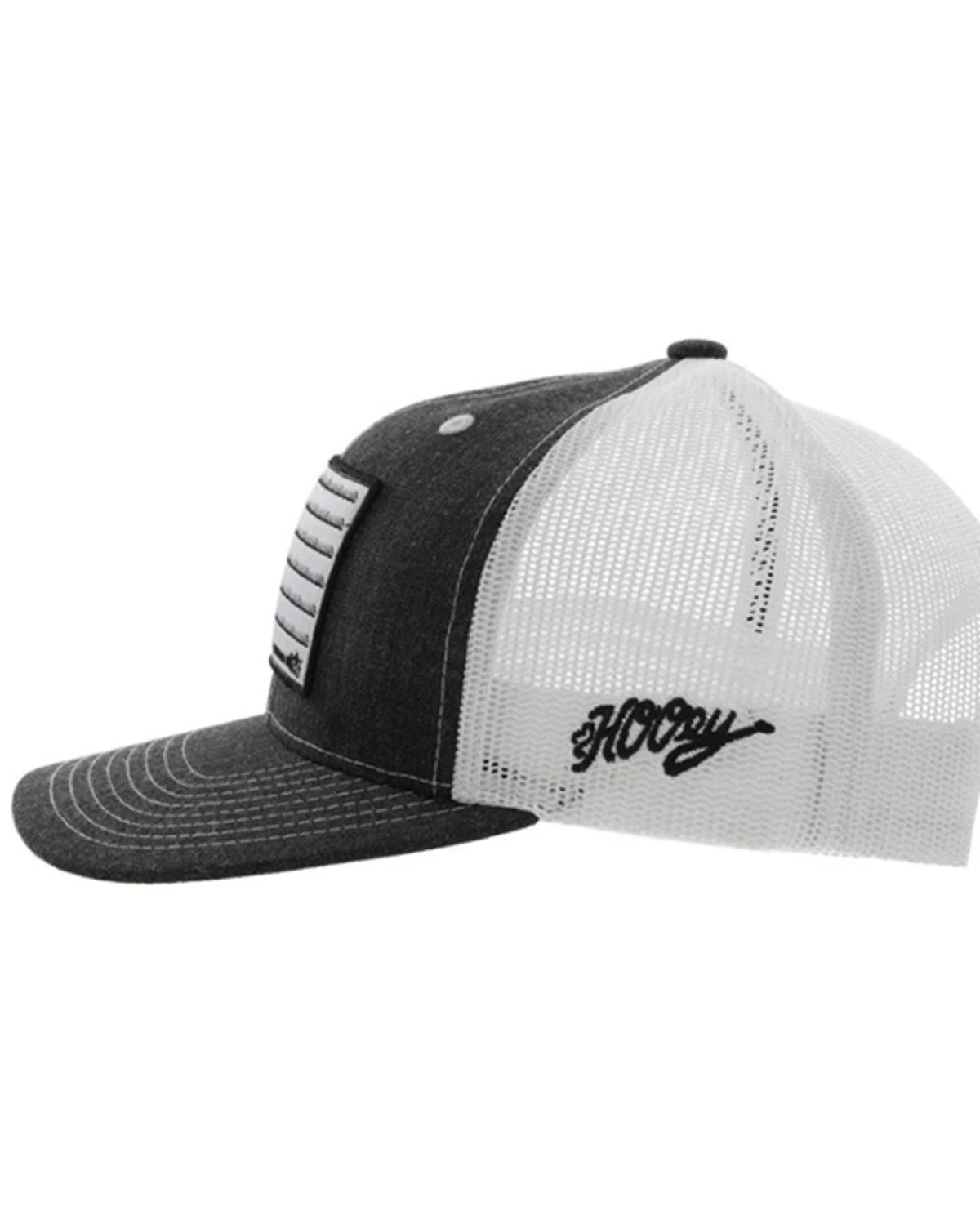 Hooey Kids' Liberty Roper Flag Patch Mesh Back Trucker Cap - Image 4