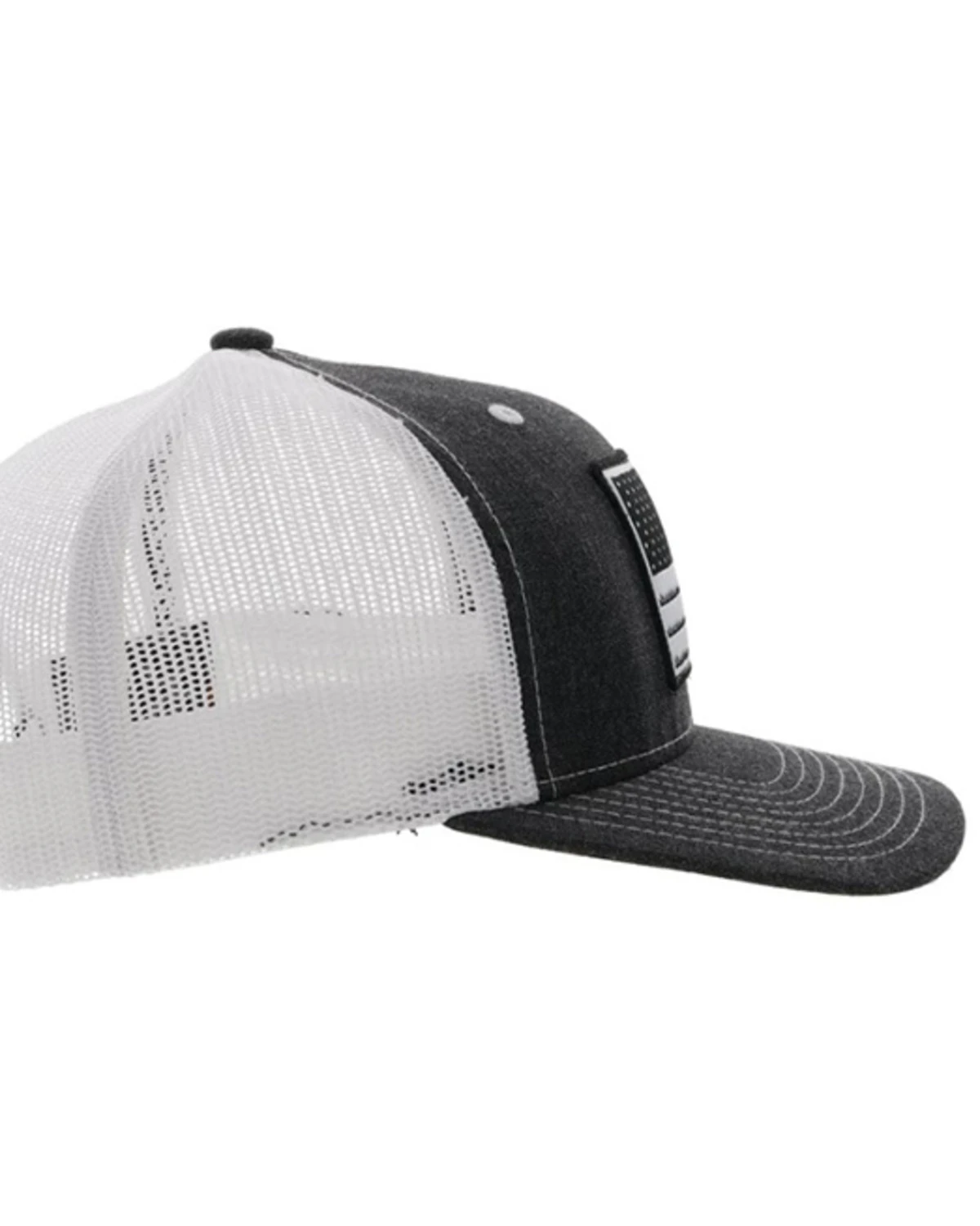Hooey Kids' Liberty Roper Flag Patch Mesh Back Trucker Cap - Image 5