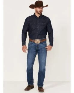 Cinch Men's Jesse Medium Stonewash Performance Stretch Slim Straight Jeans