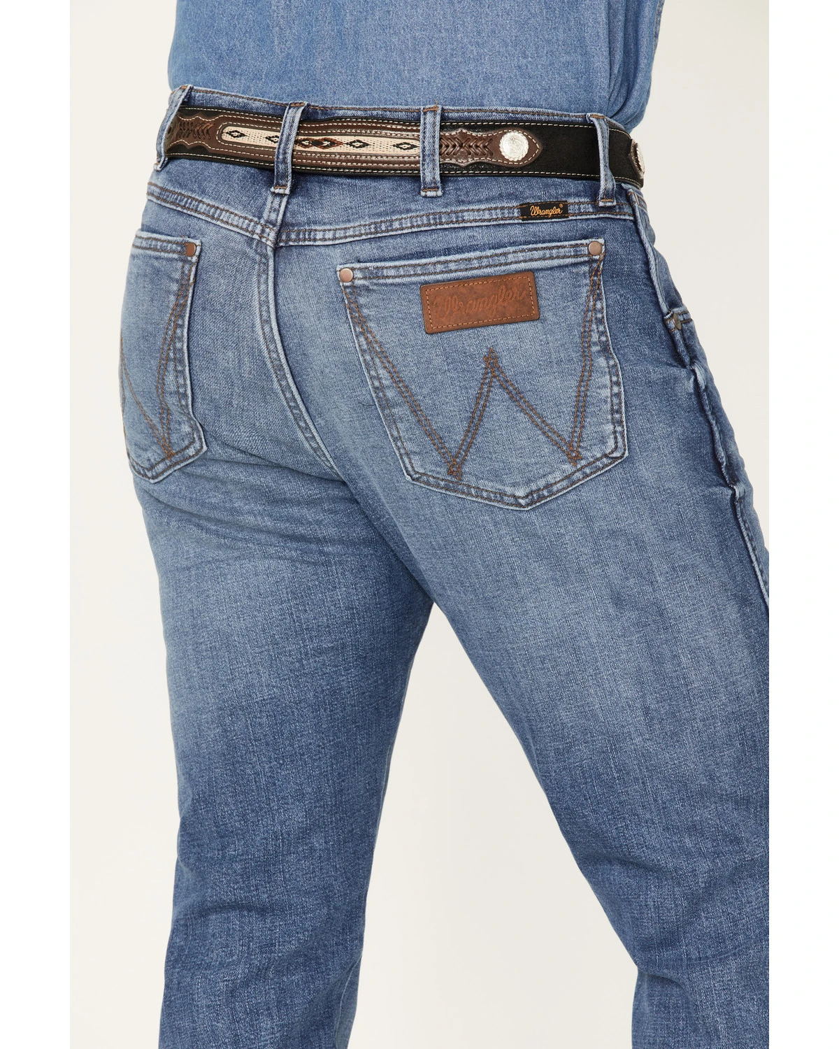 Wrangler Retro Men's Ansley Stretch Slim Straight Jeans - Image 4