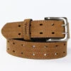 Hawx Men's Double Prong Reinforced Leather Belt