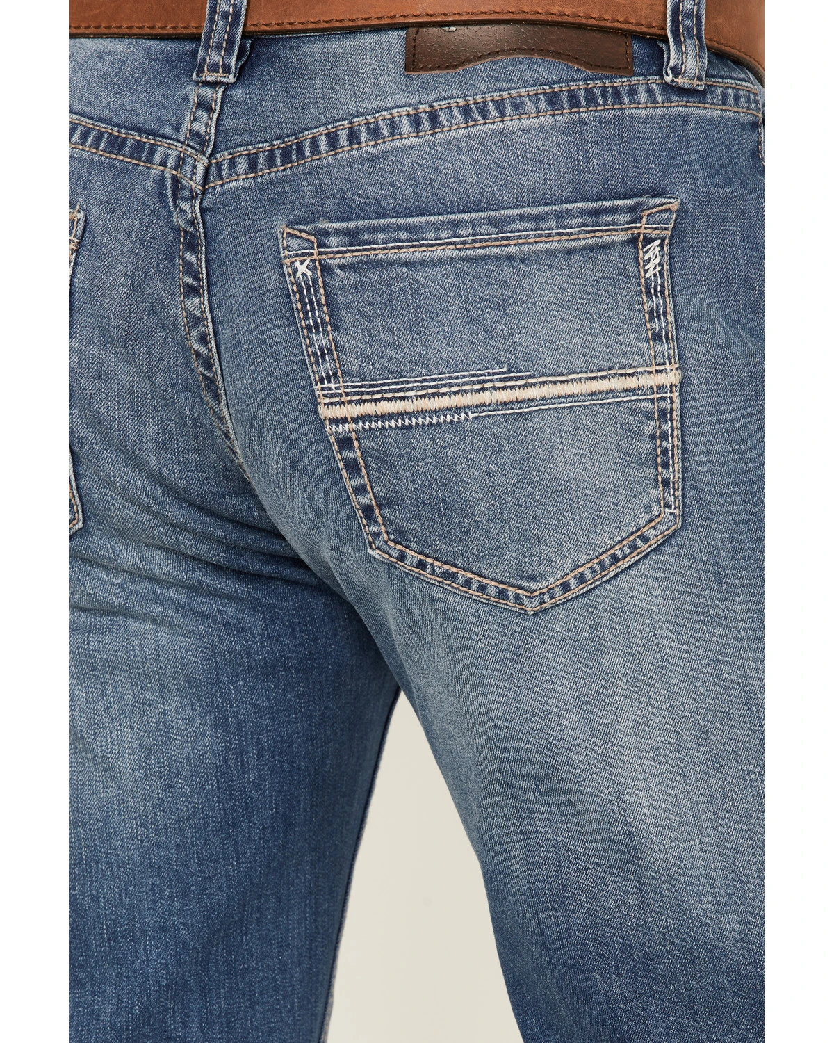 Rock & Roll Men's Vintage Medium Double Revolver Reflex Stretch Relaxed Bootcut Jeans - Image 2