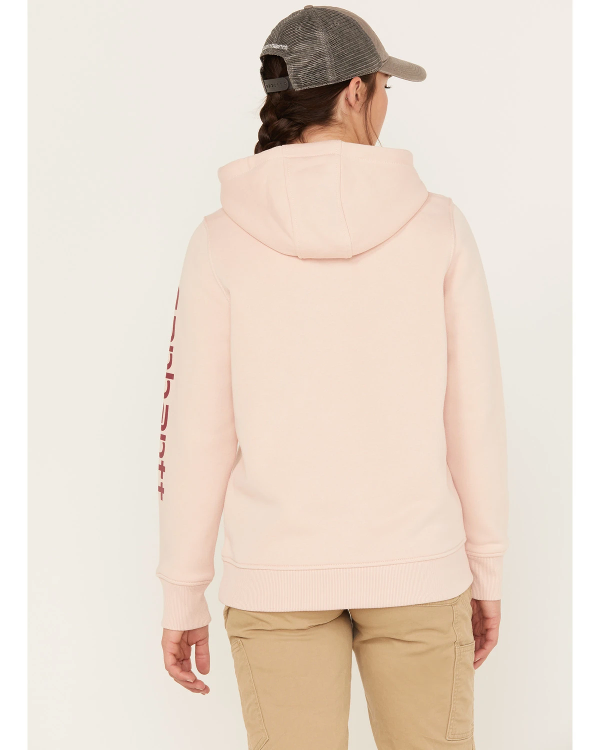 Carhartt Women's Relaxed Fit Midweight Logo Graphic Hoodie - Image 4