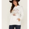 Goodie Two Sleeves Women's You Had Me At Howdy White Graphic Hoodie