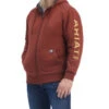 Ariat Men's Rebar All-Weather Logo Zip-Front Work Jacket