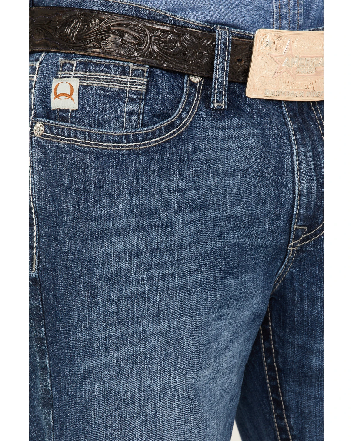 Cinch Men's Grant Medium Wash Relaxed Bootcut Performance Jeans - Image 2