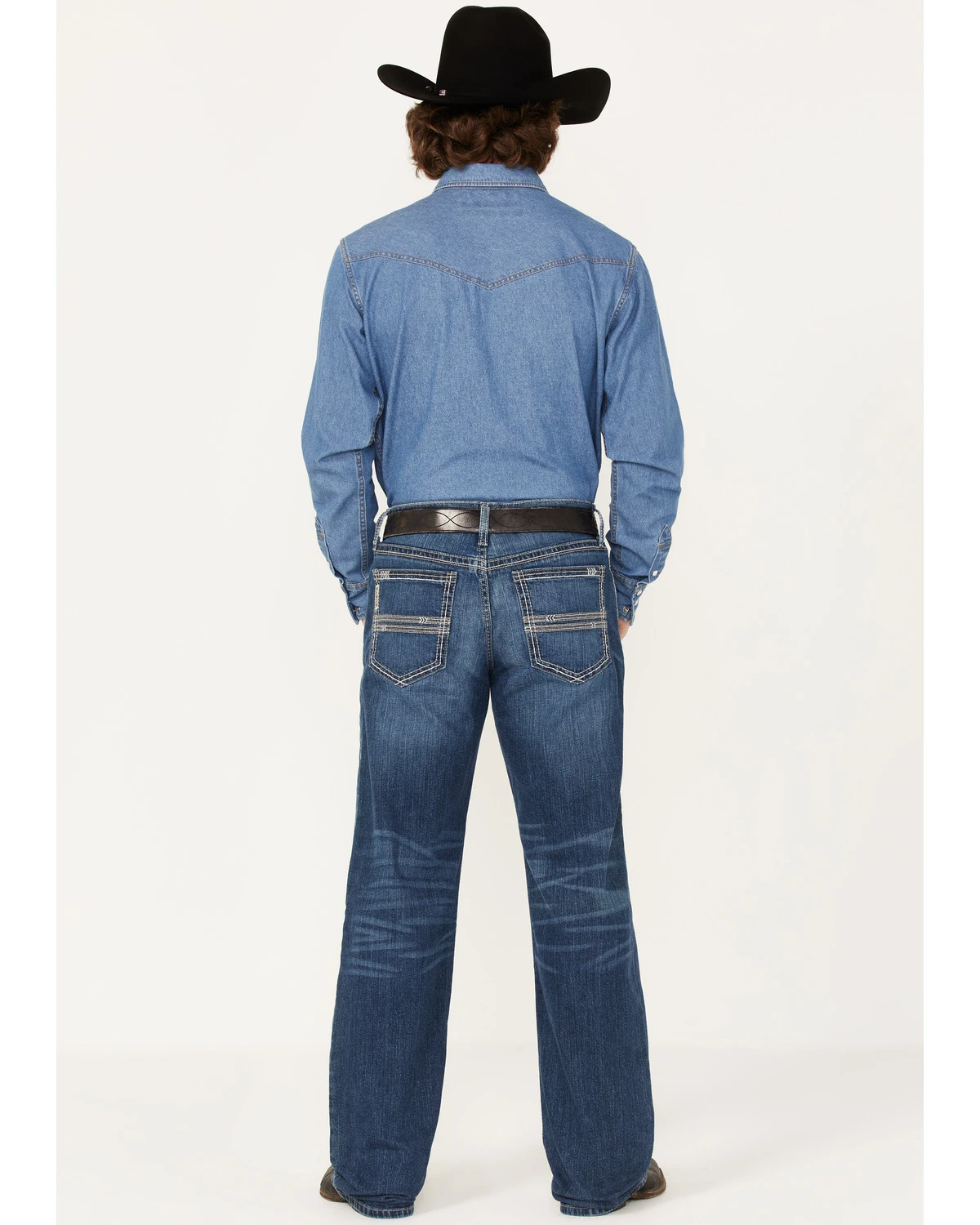 Cinch Men's Grant Medium Wash Relaxed Bootcut Performance Jeans - Image 3