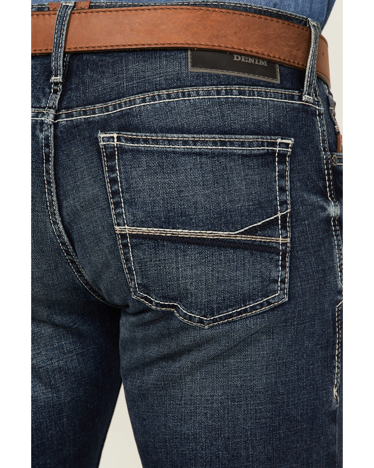 Ariat Men's M7 Drake Toro Dark Wash Slim Straight Jeans - Image 4