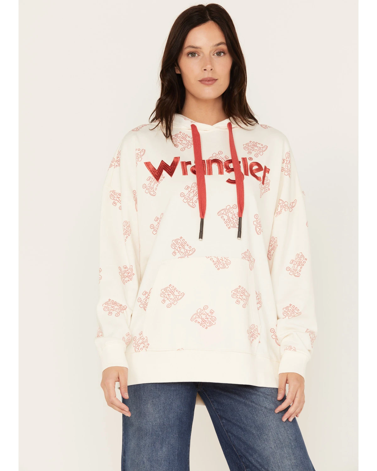Wrangler Women's Boot Toss Embroidered Hoodie - Image 2