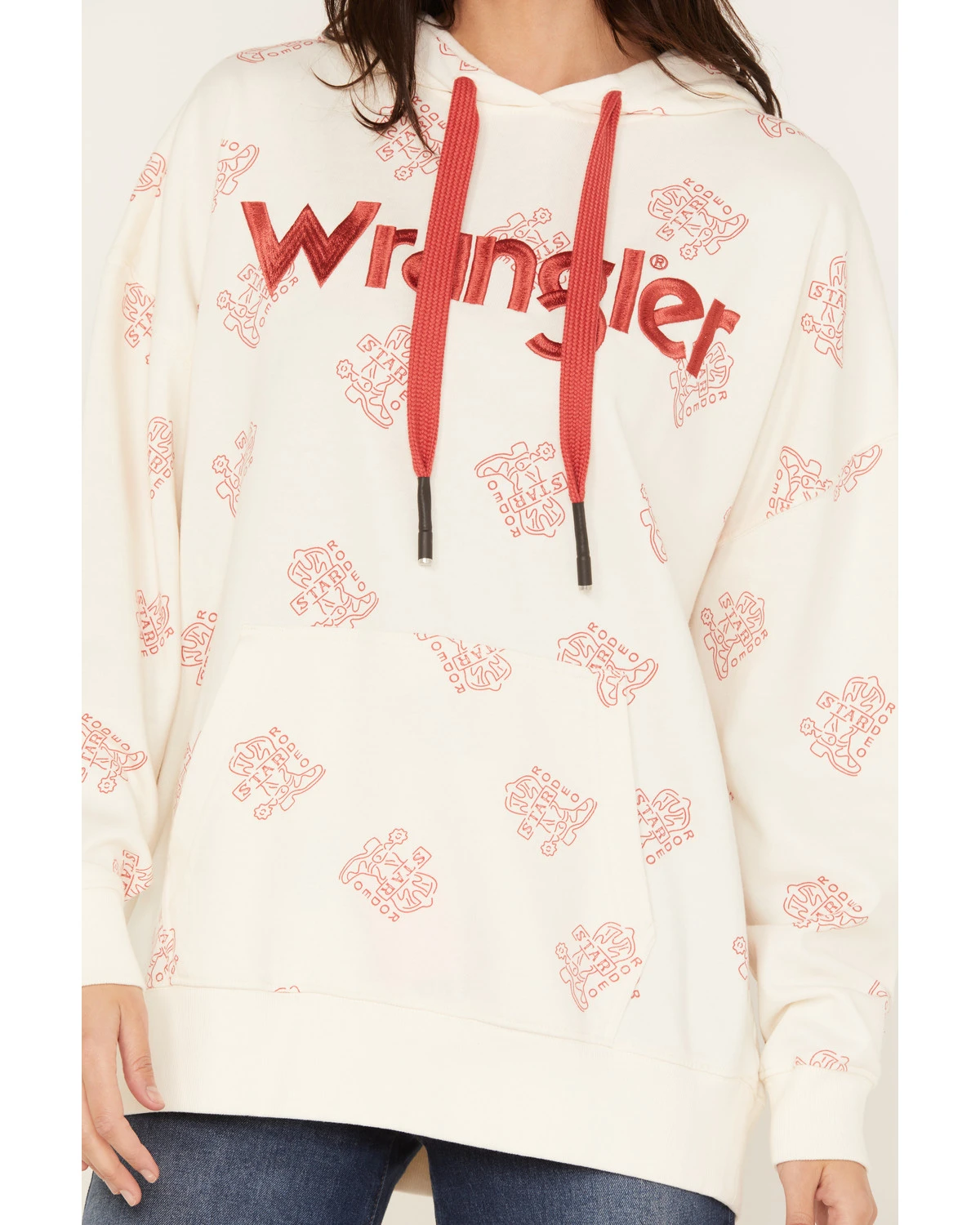 Wrangler Women's Boot Toss Embroidered Hoodie - Image 3