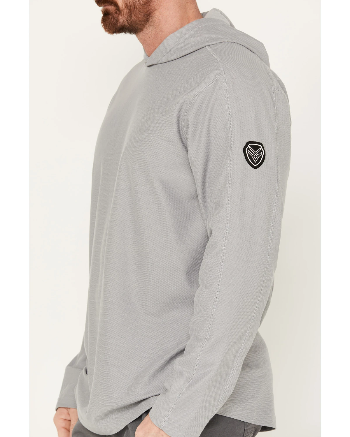 Hawx Men's UPF Long Sleeve Hooded Work Shirt - Image 3