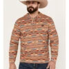 Rock & Roll Denim Men's Southwestern Print Hooded Sweatshirt