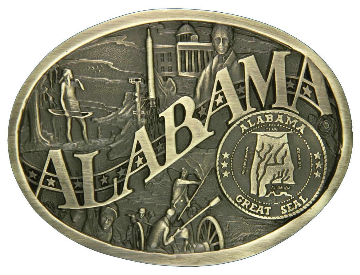 Montana Silversmiths Alabama State Heritage Attitude Belt Buckle