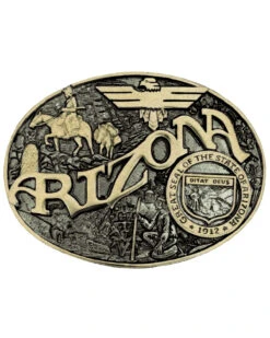 Montana Silversmiths Men's Arizona State Heritage Attitude Belt Buckle