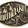 Montana Silversmiths North Dakota State Heritage Attitude Belt Buckle